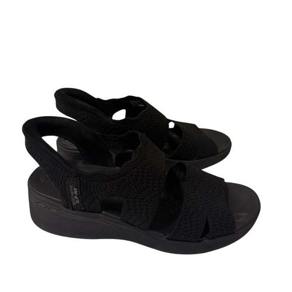 Stylish Skechers Pier-Lite - Slip On by - Hands Free Slip-Ins Black Sandals - Picture 5 of 9